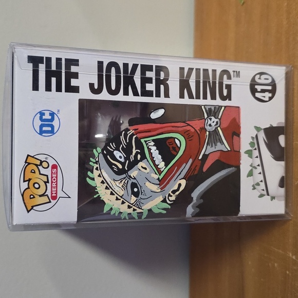 Funko Pop Heroes The Joker King Exclusive Figure Evend Exclusive Art Series - Picture 2 of 6